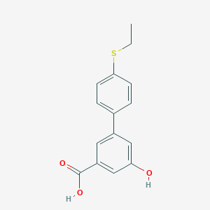 3-(4-Ethylthiophenyl)-5-hydroxybenzoic acid