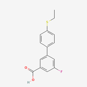 3-(4-Ethylthiophenyl)-5-fluorobenzoic acid