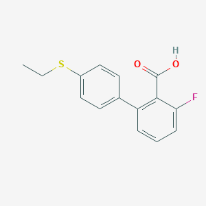 2-(4-Ethylthiophenyl)-6-fluorobenzoic acid