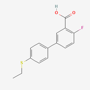 5-(4-Ethylthiophenyl)-2-fluorobenzoic acid