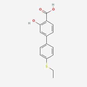 4-(4-Ethylthiophenyl)-2-hydroxybenzoic acid