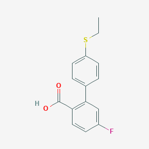 2-(4-Ethylthiophenyl)-4-fluorobenzoic acid