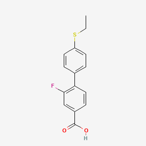 4-(4-Ethylthiophenyl)-3-fluorobenzoic acid