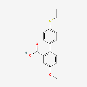 2-(4-Ethylthiophenyl)-5-methoxybenzoic acid