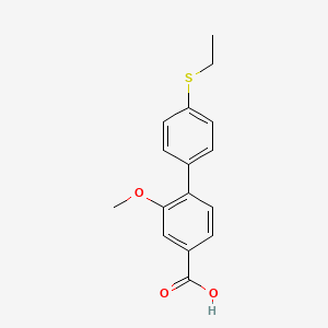 4-(4-Ethylthiophenyl)-3-methoxybenzoic acid