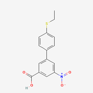 3-(4-Ethylthiophenyl)-5-nitrobenzoic acid