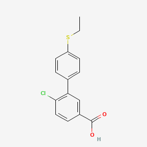 4-Chloro-3-(4-ethylthiophenyl)benzoic acid