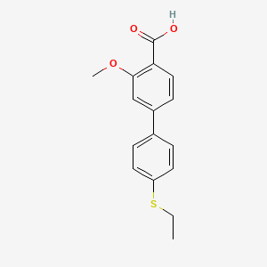 4-(4-Ethylthiophenyl)-2-methoxybenzoic acid