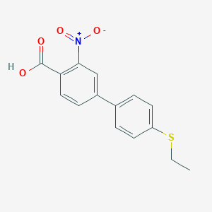 4-(4-Ethylthiophenyl)-2-nitrobenzoic acid