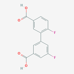 3-(3-Carboxy-5-fluorophenyl)-4-fluorobenzoic acid