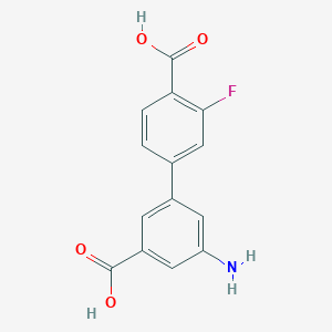 3-Amino-5-(4-carboxy-3-fluorophenyl)benzoic acid