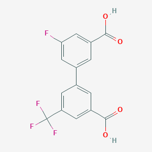 3-(3-Carboxy-5-fluorophenyl)-5-trifluoromethylbenzoic acid