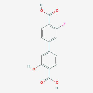 4-(4-Carboxy-3-fluorophenyl)-2-hydroxybenzoic acid