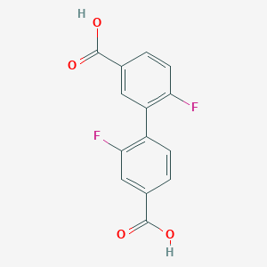 4-(5-Carboxy-2-fluorophenyl)-3-fluorobenzoic acid, 95%