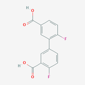 5-(5-Carboxy-2-fluorophenyl)-2-fluorobenzoic acid, 95%