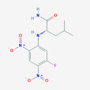 molecular formula C12H15FN4O5 B064063 Nalpha-(5-Fluoro-2,4-dinitrophenyl)-L-leucinamide CAS No. 178065-29-7