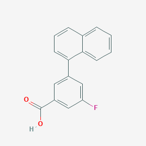 molecular formula C17H11FO2 B6406366 5-Fluoro-3-(naphthalen-1-yl)benzoic acid, 95% CAS No. 1261927-30-3