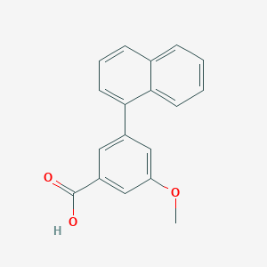 molecular formula C18H14O3 B6406373 5-Methoxy-3-(naphthalen-1-yl)benzoic acid, 95% CAS No. 1261998-88-2