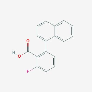 molecular formula C17H11FO2 B6406387 6-Fluoro-2-(naphthalen-1-yl)benzoic acid, 95% CAS No. 1261956-01-7