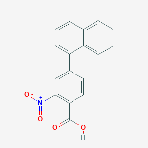 molecular formula C17H11NO4 B6406397 4-(Naphthalen-1-yl)-2-nitrobenzoic acid, 95% CAS No. 1195192-90-5