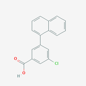 molecular formula C17H11ClO2 B6406402 5-Chloro-3-(naphthalen-1-yl)benzoic acid, 95% CAS No. 1262006-80-3