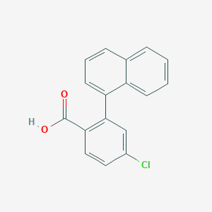 molecular formula C17H11ClO2 B6406407 4-Chloro-2-(naphthalen-1-yl)benzoic acid, 95% CAS No. 1261964-76-4