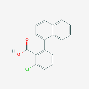 molecular formula C17H11ClO2 B6406418 6-Chloro-2-(naphthalen-1-yl)benzoic acid, 95% CAS No. 1261980-34-0