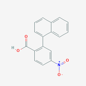 molecular formula C17H11NO4 B6406426 2-(Naphthalen-1-yl)-4-nitrobenzoic acid, 95% CAS No. 180977-37-1