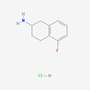 molecular formula C10H13ClFN B064065 5-Fluoro-1,2,3,4-Tetrahydro-Naphthalen-2-Ylamine Hydrochloride CAS No. 173996-43-5