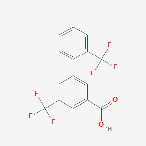 molecular formula C15H8F6O2 B6407113 3-(2-Trifluoromethylphenyl)-5-trifluoromethylbenzoic acid, 95% CAS No. 1261548-78-0