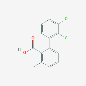 molecular formula C14H10Cl2O2 B6407181 2-(2,3-Dichlorophenyl)-6-methylbenzoic acid, 95% CAS No. 1261905-82-1