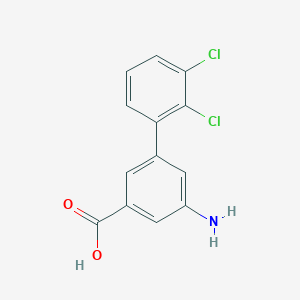 molecular formula C13H9Cl2NO2 B6407194 3-Amino-5-(2,3-dichlorophenyl)benzoic acid, 95% CAS No. 1261898-43-4