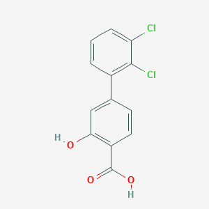 molecular formula C13H8Cl2O3 B6407205 4-(2,3-Dichlorophenyl)-2-hydroxybenzoic acid, 95% CAS No. 1262007-06-6