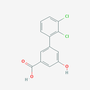 molecular formula C13H8Cl2O3 B6407216 3-(2,3-Dichlorophenyl)-5-hydroxybenzoic acid, 95% CAS No. 1261913-61-4