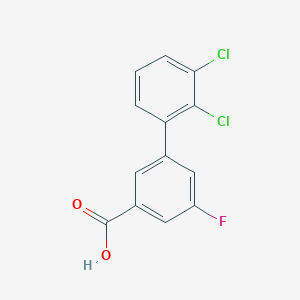 molecular formula C13H7Cl2FO2 B6407222 3-(2,3-Dichlorophenyl)-5-fluorobenzoic acid, 95% CAS No. 1261898-44-5