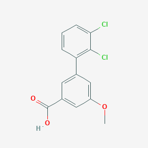 molecular formula C14H10Cl2O3 B6407233 3-(2,3-Dichlorophenyl)-5-methoxybenzoic acid, 95% CAS No. 1261906-06-2