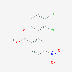 molecular formula C13H7Cl2NO4 B6407267 2-(2,3-Dichlorophenyl)-4-nitrobenzoic acid, 95% CAS No. 1261913-79-4