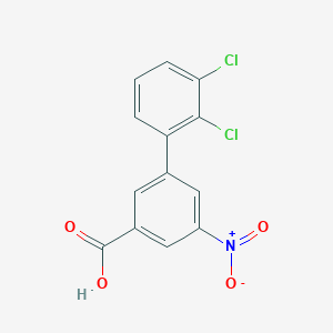 molecular formula C13H7Cl2NO4 B6407286 3-(2,3-Dichlorophenyl)-5-nitrobenzoic acid, 95% CAS No. 1261910-86-4