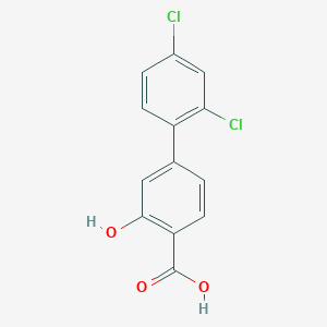 molecular formula C13H8Cl2O3 B6407319 4-(2,4-Dichlorophenyl)-2-hydroxybenzoic acid, 95% CAS No. 1261911-02-7