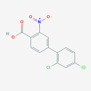 molecular formula C13H7Cl2NO4 B6407366 4-(2,4-Dichlorophenyl)-2-nitrobenzoic acid, 95% CAS No. 1237069-64-5