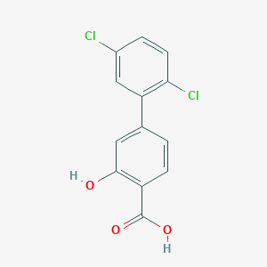molecular formula C13H8Cl2O3 B6407397 4-(2,5-Dichlorophenyl)-2-hydroxybenzoic acid, 95% CAS No. 1261970-63-1
