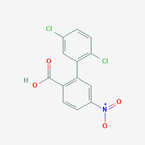 molecular formula C13H7Cl2NO4 B6407441 2-(2,5-Dichlorophenyl)-4-nitrobenzoic acid, 95% CAS No. 1261906-76-6