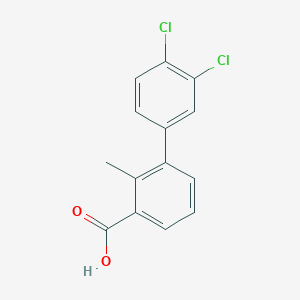 molecular formula C14H10Cl2O2 B6407456 3-(3,4-Dichlorophenyl)-2-methylbenzoic acid, 95% CAS No. 1261981-36-5