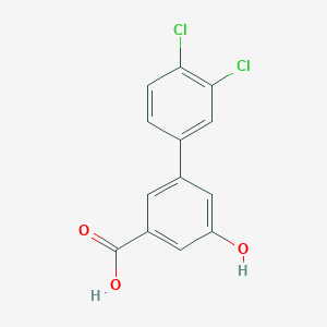 molecular formula C13H8Cl2O3 B6407462 3-(3,4-Dichlorophenyl)-5-hydroxybenzoic acid, 95% CAS No. 1261939-75-6