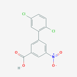 molecular formula C13H7Cl2NO4 B6407479 3-(2,5-Dichlorophenyl)-5-nitrobenzoic acid, 95% CAS No. 1261984-44-4
