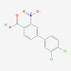 molecular formula C13H7Cl2NO4 B6407533 4-(3,4-Dichlorophenyl)-2-nitrobenzoic acid, 95% CAS No. 1261984-91-1