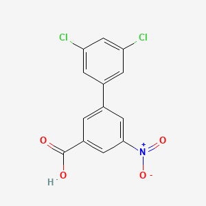 molecular formula C13H7Cl2NO4 B6407662 3-(3,5-Dichlorophenyl)-5-nitrobenzoic acid, 95% CAS No. 1261914-65-1
