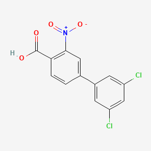 molecular formula C13H7Cl2NO4 B6407667 4-(3,5-Dichlorophenyl)-2-nitrobenzoic acid, 95% CAS No. 1261993-84-3