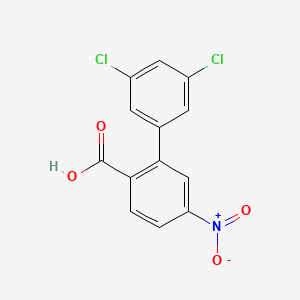 molecular formula C13H7Cl2NO4 B6407675 2-(3,5-Dichlorophenyl)-4-nitrobenzoic acid, 95% CAS No. 1261906-32-4