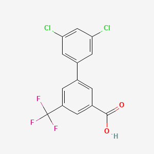 molecular formula C14H7Cl2F3O2 B6407701 3-(3,5-Dichlorophenyl)-5-trifluoromethylbenzoic acid, 95% CAS No. 1261939-93-8